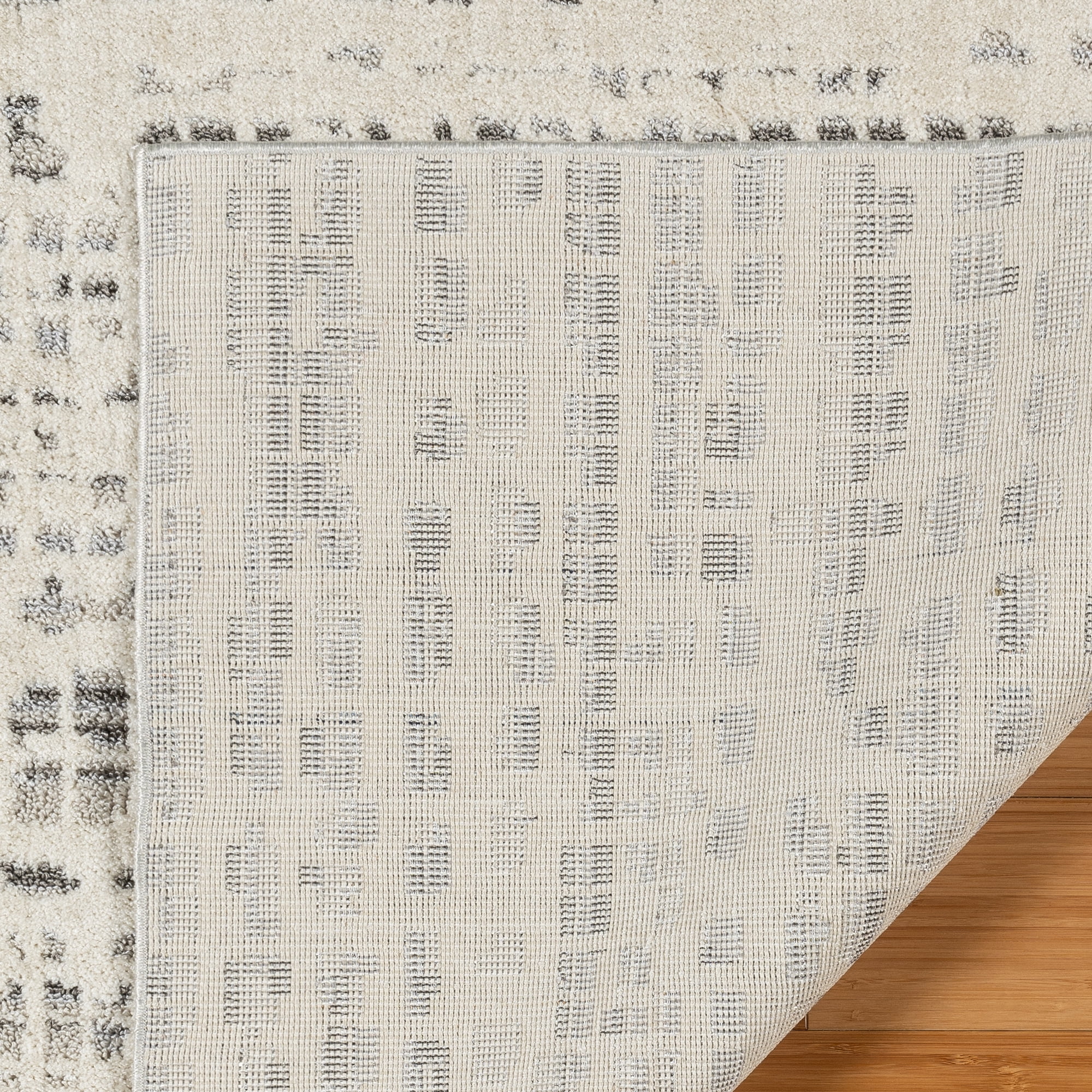 Gertmenian Sydney Vania Bohemian Polka Dot Cream Area Rug, 2x8