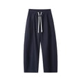 thumbnail image 5 of yillto Big and Tall Mens Pants Straight Leg Drawstring Elastic Waist Sweatpant with Pockets Baggy Lounge Pant, 5 of 6