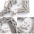 thumbnail image 3 of 2 Corazones Colgantes de Rattan, Corazones Colgantes Decorativos de Rattan, Objetos Colgantes para Fiestas, Bodas, Decoración del Hogar, Gris ER, 3 of 5
