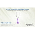 thumbnail image 2 of Nuance Champagne Flutes by ARC 5.75 oz. Set of 10, Bulk Pack - Perfect for Hotel, Bar, Restaurant or Lounge - Purple, 2 of 5