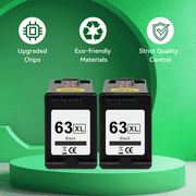 63XL Black Ink Cartridges Compatible for HP 63 Black Ink for Officejet 3830 4650 5255 5258 4655 5252 Envy 4520 4512 Printer
