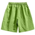 thumbnail image 3 of Men's Sweat Shorts Casual Beach Elastic Waist Drawstring Lounge Shorts Workout Activewear Pants Summer Pants Pockets Solid Color Shorts Green XXL, 3 of 3