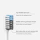 thumbnail image 4 of Doctor B Toothbrush 4 pcs/lot Massage Deep Clean Bass Method Sandwish-bedded Brush with Travel box Soft-bristle, 4 of 5