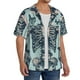 thumbnail image 2 of Balery Butterflies Skull Bows Camisa Casual de Manga Corta con Botones para Hombre, Texturizada, Estilo Cubano, para Playa, Verano-Medium, 2 of 5