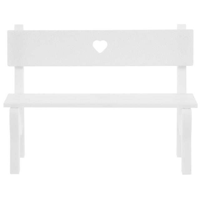 Miangastore 2pcs Miniature Bench: Mini Park Street Seat Model for Dollhouse Decor - Simulation Mini Bench for Fairy Garden Micro Landscape Decoration