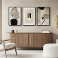 thumbnail image 4 of Neutral Singg Wall Art for Living Room, 3 Piece Modern Canvas Prints Paintings Artwork for Walls-Tan Beige Brown Minimalist Pictures for Living Room Hallway Bedroom Wall Decor, 4 of 6