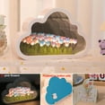 thumbnail image 2 of Aorsher Artificial Tulip Flower Lamp, Tulip Lamp Night Light with Mirror, Cloud Design Assembled Table Light for Bedroom, Decoration Gift for Women Girlfriend Sisters, 20 Flower,  Desk Table Decor, 2 of 13