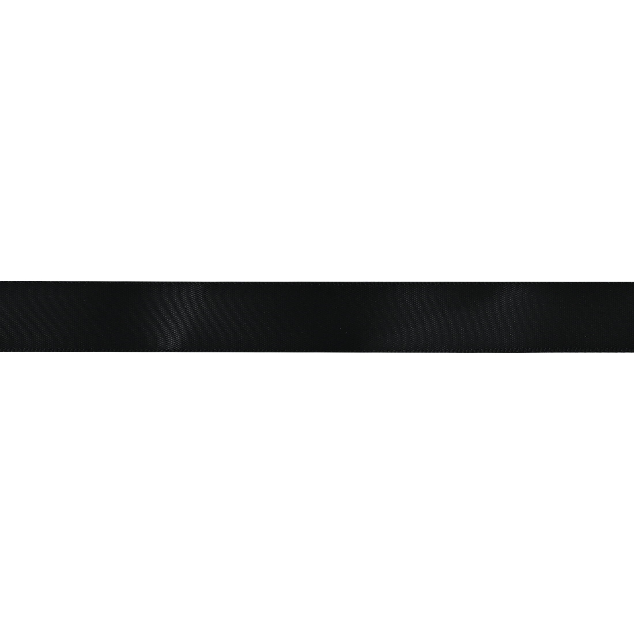 Gwen Studios 5/8" Black Satin Ribbon, 7 Yards