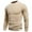 ☪306-Khaki, variant on Men's Casual Solid Color Long Sleeve Crew Neck Stretchy Knit Base Layer Warm Pullover Sweater Turtleneck Sweater Red M