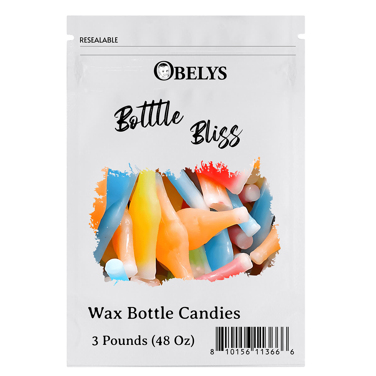 Nik-L-Nips Wax Bottle Candy | 3 Lb Bulk Bag | Wax Bottle Filled With Juice - Nostalgic Candy