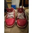 thumbnail image 1 of Mens Jo r-dan's Low Tops Size 13. Used. Red, 1 of 5