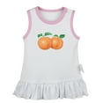 thumbnail image 1 of Fruit Peach Pattern Dresses For Baby, Newborn Babies Skirts, Infant Princess Dress, 0-24M Kids Graphic Clothes (White Sleeveless Dresses, 18-24 Months), 1 of 4