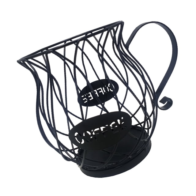Toystoory Contenedores de cesta de almacenamiento de café, estante Universal para aperitivos, contenedor de organización para alimentos y Juegos de servir café y té Dorado
