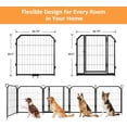 thumbnail image 2 of Dog Playpen Outdoor,Heavy Duty Metal Pet Playpen for Large/Medium/Small Dogs,Portable Exercise Fence for Small Animals, 2 of 6