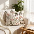 thumbnail image 6 of Outdoor Waterproof Throw Pillows, Floral Throw Pillow Covers, Summer Outdoor Decorative Pillow Covers, Farmhouse Cushion Cases, 18 Inch, Pillow Insert not Included, 6 of 6