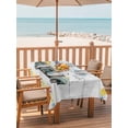 thumbnail image 2 of Outdoor Tablecloth with Umbrella Hole for Patio/Picnic/Party/Camping, Summer Truck Lemon Waterproof Table Cloth Rectangle Table Cover Washable, Nautical Coastal Grey Wooden (54"x 80"), 2 of 8