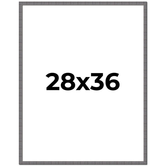 28x36 Frame Slate Blue Distressed Rustic Solid Wood Picture Frame | 0.75 Inch Moulding Width |