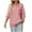 Pink, variant on Color Block Hoodie For Women Patchwork Long Sleeve Hooded Sweatshirt Khaki S