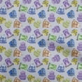 thumbnail image 1 of oneOone Viscose Jersey Purple Fabric Travel Quilting Supplies Print Sewing Fabric By The Yard 60 Inch Wide, 1 of 4
