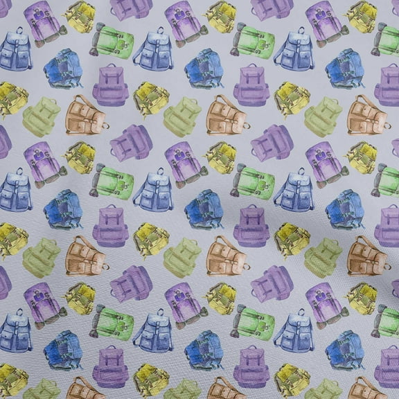 oneOone Polyester Spandex Purple Fabric Travel Sewing Craft Projects Fabric Prints By Yard 56 Inch Wide
