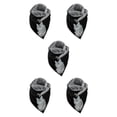 thumbnail image 1 of Guardoinrt Écharpes Écharpe Style Rétro Décontracté Enveloppe de Tête Chaude Coton Foulard Chat 175CM 5Set, 1 of 6