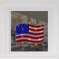 thumbnail image 3 of Northlight 13.25" Red and White LED Lighted Patriotic American Flag Window Silhouette Decor, 3 of 4