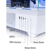 EVOUNIC Gaming PC Computer Desktop Intel i7 Xeon E5 3.20GHz RTX 3050 16GB RAM 512GB SSD+1TB HDD WiFi6 BT5.4 ARGB Fan x9 Windows 11 Gaming Computer Tower for Gamer,Streaming