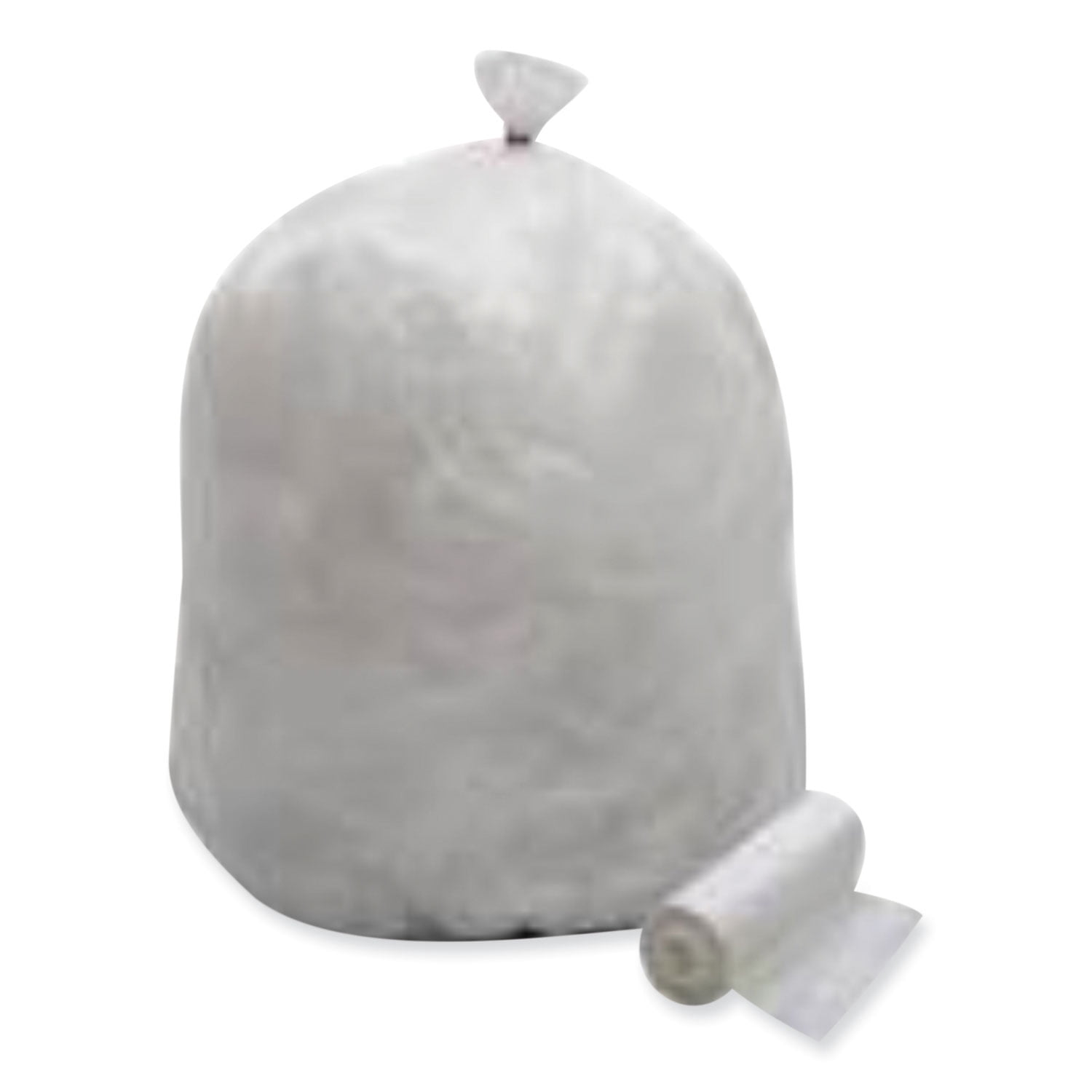GEN High Density Can Liners, 56 gal, 14 mic, 43" x 46", Natural, Interleaved Roll, 25 Bags/Roll, 8 Rolls/Carton