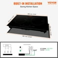 thumbnail image 6 of BENTISM 24 inch Electric Cooktop 2 Burners Ceramic Glass Stove Top Touch Control, 6 of 9