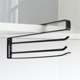 thumbnail image 2 of Estante colgante giratorio de 180 ° organizador multifuncional para almacenamiento de cocina y baño (negro), 2 of 2