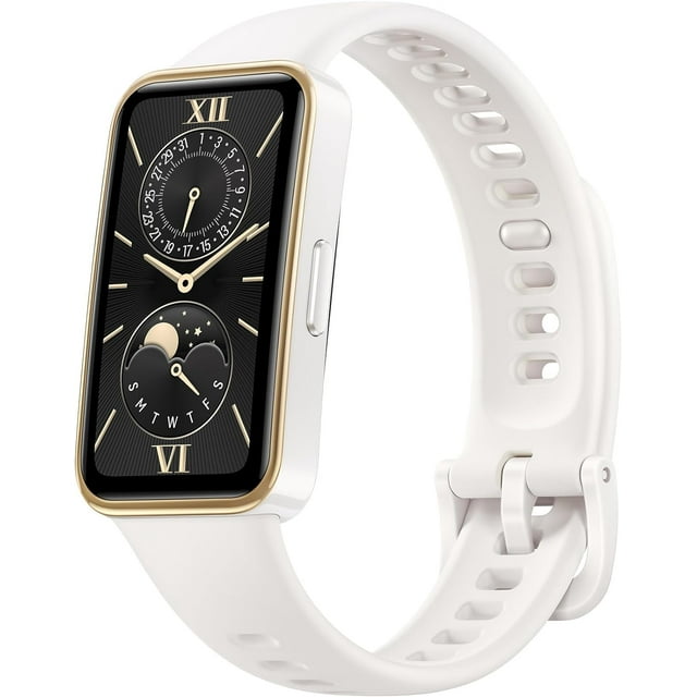 HUAWEI Band 9 Blanco, 1.47”AMOLED, Larga Duración de 2 semanas, Ajuste de Brillo automático, Mayor precisión de medición, Compatible con Android & iOS, Blanco