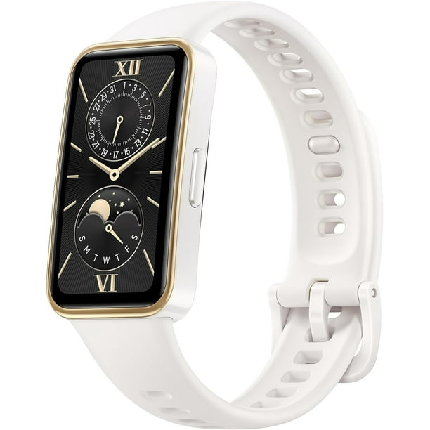 HUAWEI Band 9 Blanco, 1.47”AMOLED, Larga Duración de 2 semanas, Ajuste de Brillo automático, Mayor precisión de medición, Compatible con Android & iOS, Blanco