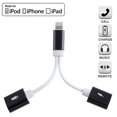 thumbnail image 1 of Adaptador de conector Lightning para auriculares en 1 Compatible con iPhone 11 11Pro/X/XR/XS/XSmax/8/7 accesorios de Cable de conector de cargador Ormromra 2033674-1, 1 of 8