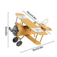 thumbnail image 3 of 3pcs Simulation Airplane Hanging Ornament Retro Decoration Iron Airplane Model for Car Desktop, 3 of 7