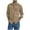 #Khaki, variant on DPTALR Men's Fashionable Solid Long-Sleeve T-Shirt Casual Elegant Style,Turndown Collar with Buttons Pockets,Gray,XXXL