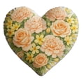 thumbnail image 2 of Heart Shaped Floral Throw Pillow for Romantic Home Decor, Soft Fabric Cushion for Couch, Bed, Valentine's Day Gift B, 2 of 7