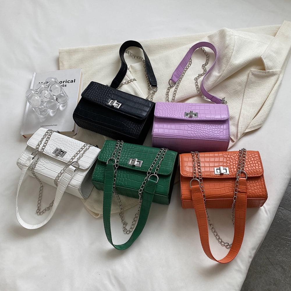 Small Leather Crossbody Bag for Women Clutch Purse Womens Handbag Black Crossbody Purse Designer Shoulder Bag Chain Quilted Cross Body Bags Phone