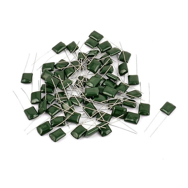 60Pcs 2A683J 100V 0.068uF 5% Capacitor de película de poliéster radial