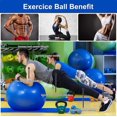 thumbnail image 5 of Fitness Ball, Explosion-Proof Yoga Ball Exercise Ball, 55cm Extra Thick Swiss Ball with Hand Pump for Yoga, Pilates, Fitness, 5 of 5