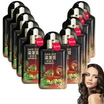 Clearance!Plant Based Hair Dye Shampoo, Plant Extract Non-damage Hair Dye Cream, Hair Dye Korean, Bubble Plant Hair Dye Shampoo 30ml 10packs(Dark brown)