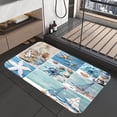 thumbnail image 2 of Beach Bathroom Rugs, Nautical Bath Mat for Bathroom, Summer Marine Sail Seashell Non Slip Bath Mat Soft Microfiber Washable Floor Mats for Bathroom Tub Sink Shower 17X29 inch, 2 of 2