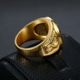 thumbnail image 4 of Lordluxury 14k Yellow Gold Punk Fashion Virgin Mary Men's Proposal Ring Exaggerated Micro-set Date Wedding Big Ring B213, 4 of 6