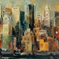 thumbnail image 2 of Hageman, Marilyn 26x26 Black Ornate Wood Framed with Double Matting Museum Art Print Titled - New York New York, 2 of 4