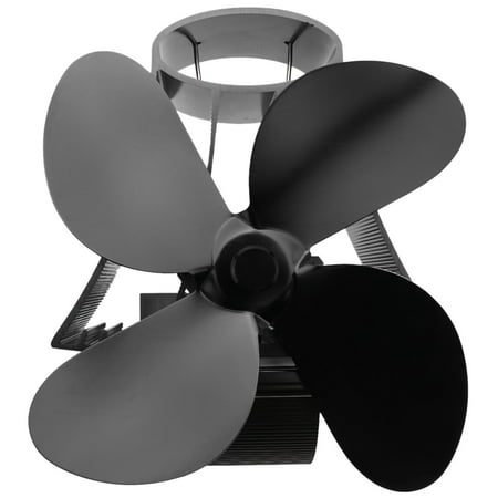 

type 4 Blade Heat Powered Stove Fan Log Wood Burner Quiet Home Fireplace Fan Heat Distribution Fuel Saving