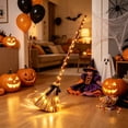 thumbnail image 6 of Clearance Halloween Decorations Outdoor， 6FT Large Hanging Swing Ghost Decorations with Remote Control String Lights & Upgraded Sheet, Scary Ghost Halloween Party Decor Outside（B）, 6 of 8
