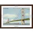 thumbnail image 5 of Art.com Mackinac Bridge, Michigan Art Print, Brown Frame Wall Art, 44" x 32", 5 of 5