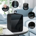 thumbnail image 5 of Auseo Mini Fridge for Bedroom, Portable Cooler for Cosmetics, Food & Drinks, Temper Glass Door with Doodle Pen, 12V DC/120V AC, for Skincare, Makeup, Car, Dorm Room, 10 Liter, Black, 5 of 7