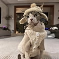 thumbnail image 3 of Dianli Pet Hoodie Winter Lamb Wool Cozy Set Vintage Fleece Pet Hoodie With Matching Hat Warm Winter Outfit for Dogs And Cats Cozy Pet Apparel Holiday Gift Pet Hoodie Coat, 3 of 4