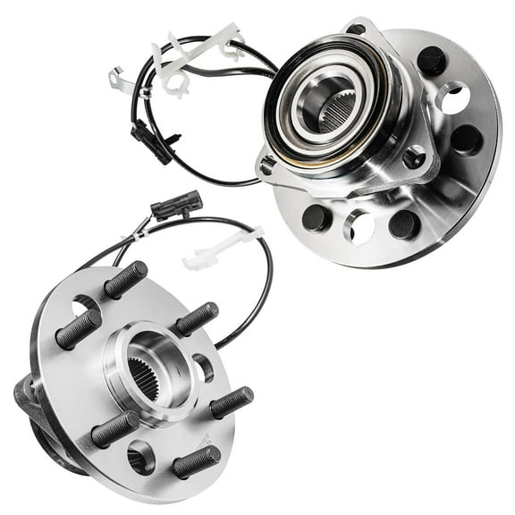 Detroit Axle - 4WD Front Wheel Bearing Hubs for Chevy GMC K1500 K2500 Suburban Chevrolet Tahoe Yukon Cadillac Escalade, Replacement Wheel Bearing & Hubs Assembly Set, Pair Hubs
