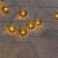 thumbnail image 3 of Cadena De Luces Led Ramadán Colgante Adorno Luz Estrella Luna Cadena De Luces De Hadas 1.65 M / 64.85 Pulgadas 10 Luces Led Con Pilas Para Halloween Decoración De Fiesta En El Jardín De Navidad Yuarrent HA015952-00, 3 of 7
